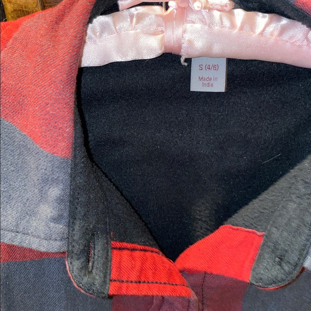 Carhartt Red Plaid Fleece-Lined Shacket Size Small - Picture 3 of 3